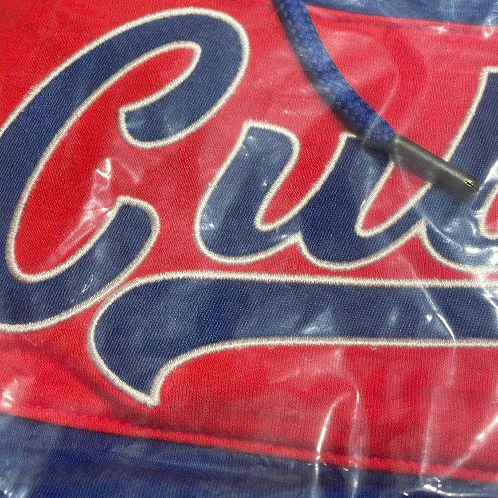 Chicago Cubs Fanatics Branded Women's Tri-Blend Colorblock Pullover Hoodie - Picture 5 of 5